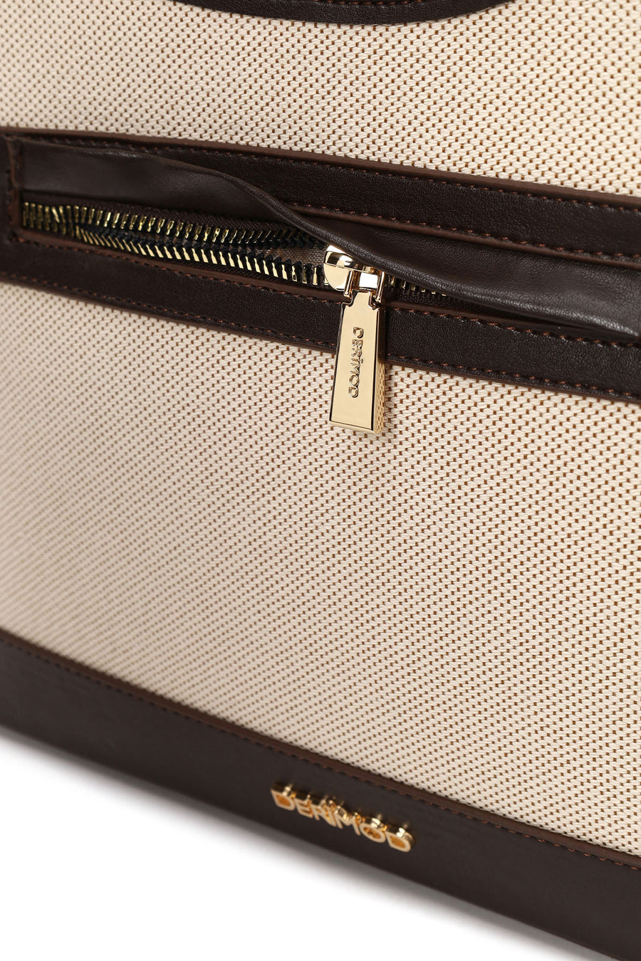Woman Beige Charm Shoulder Bag