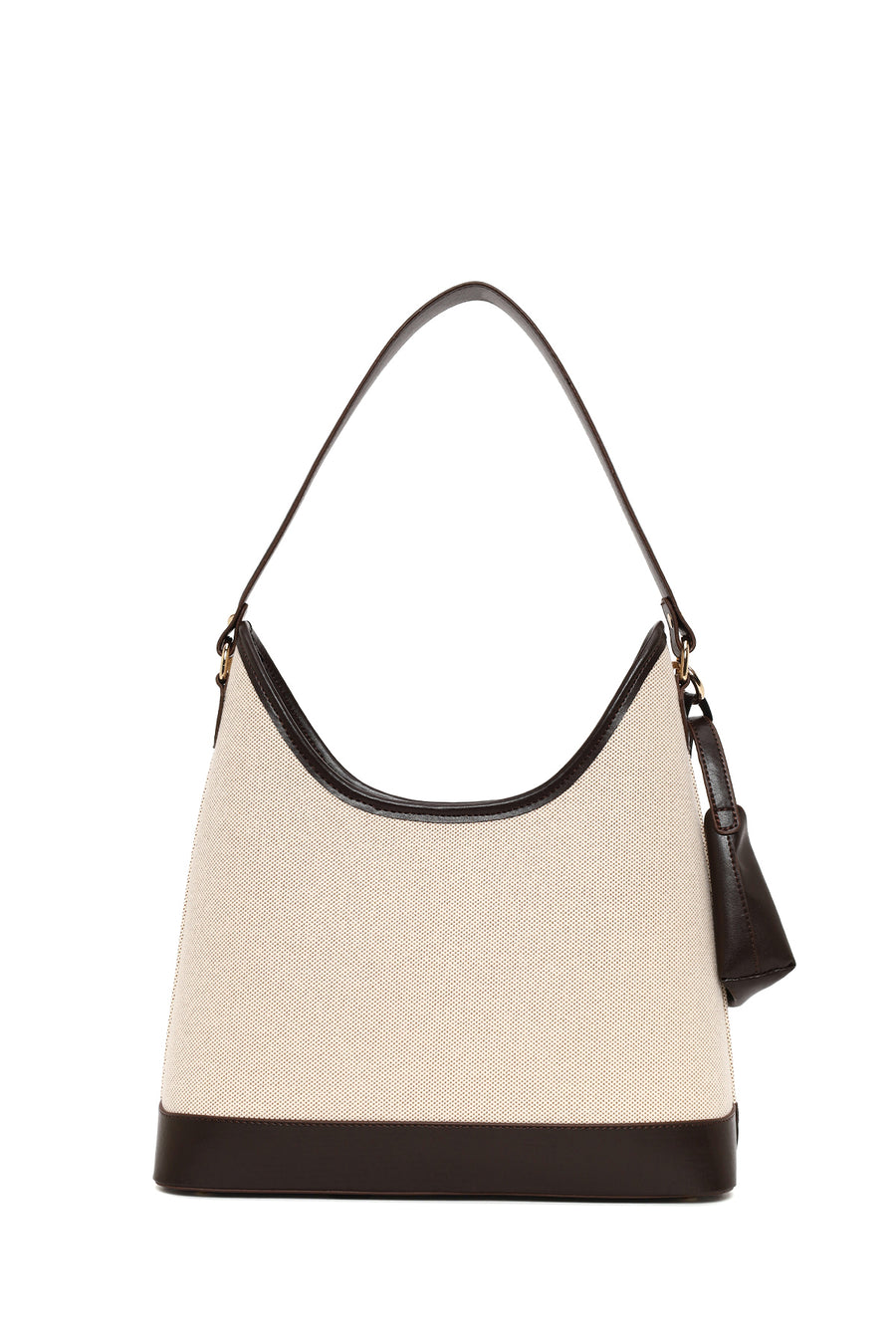 Woman Beige Charm Shoulder Bag