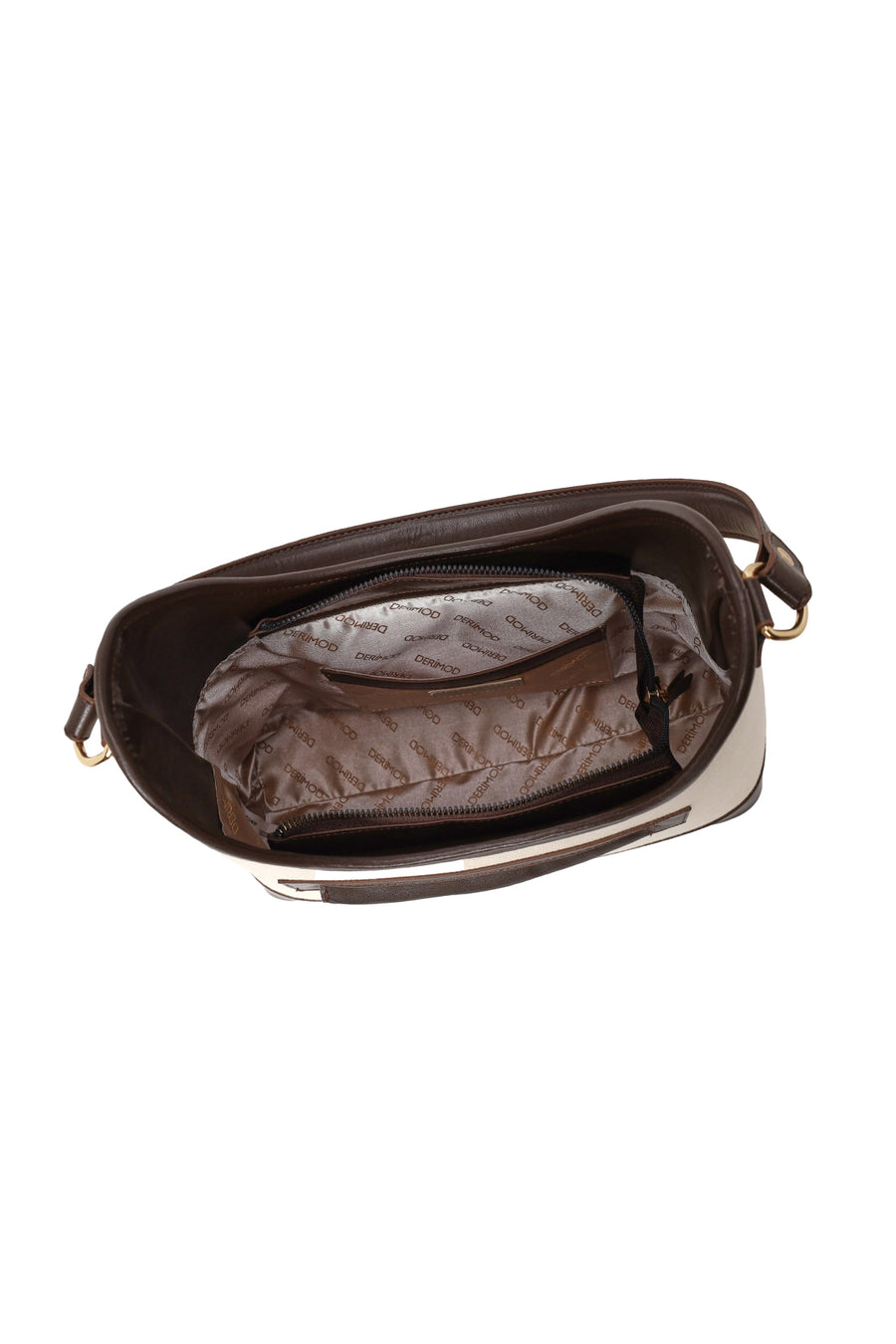 Woman Beige Charm Shoulder Bag