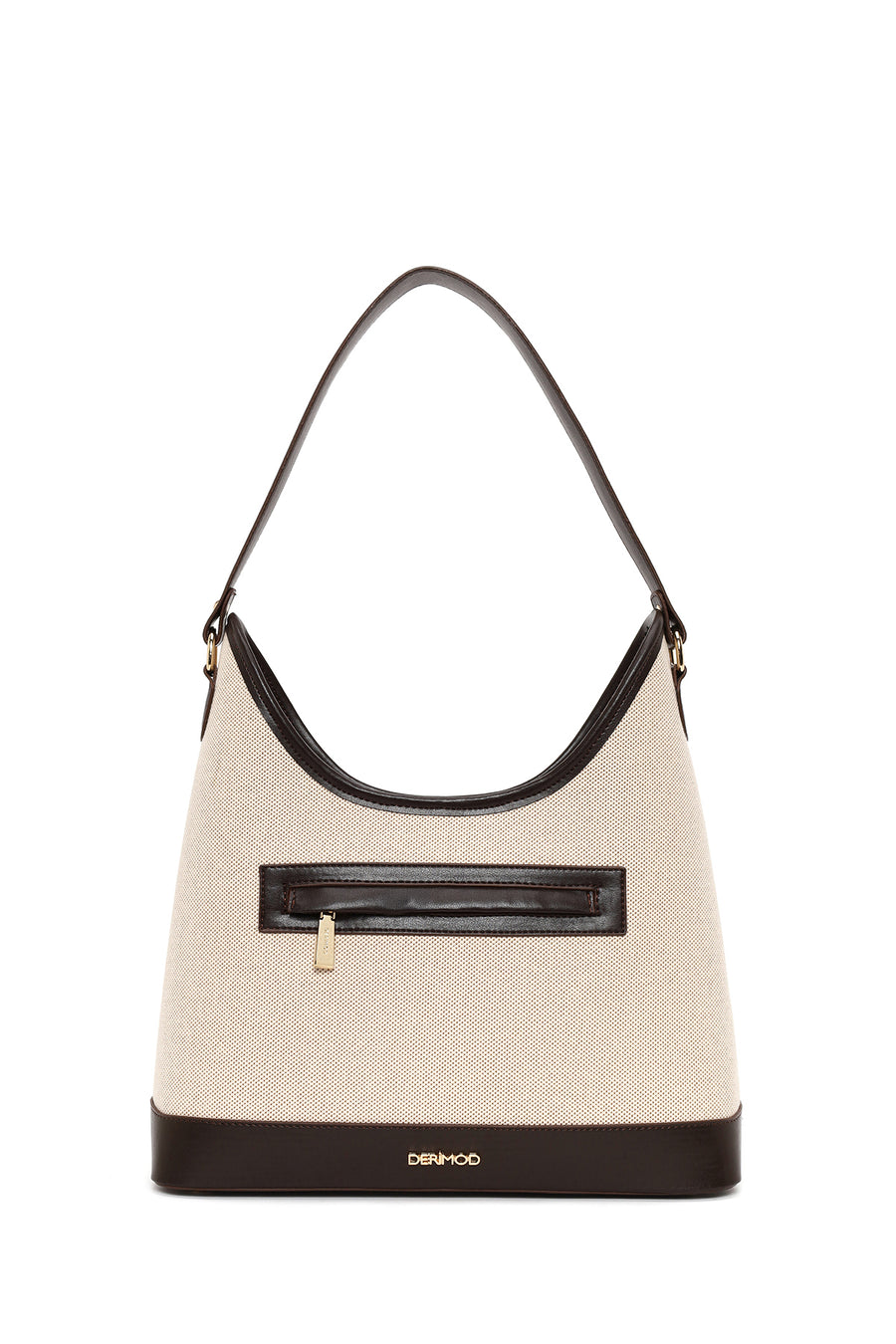Woman Beige Charm Shoulder Bag