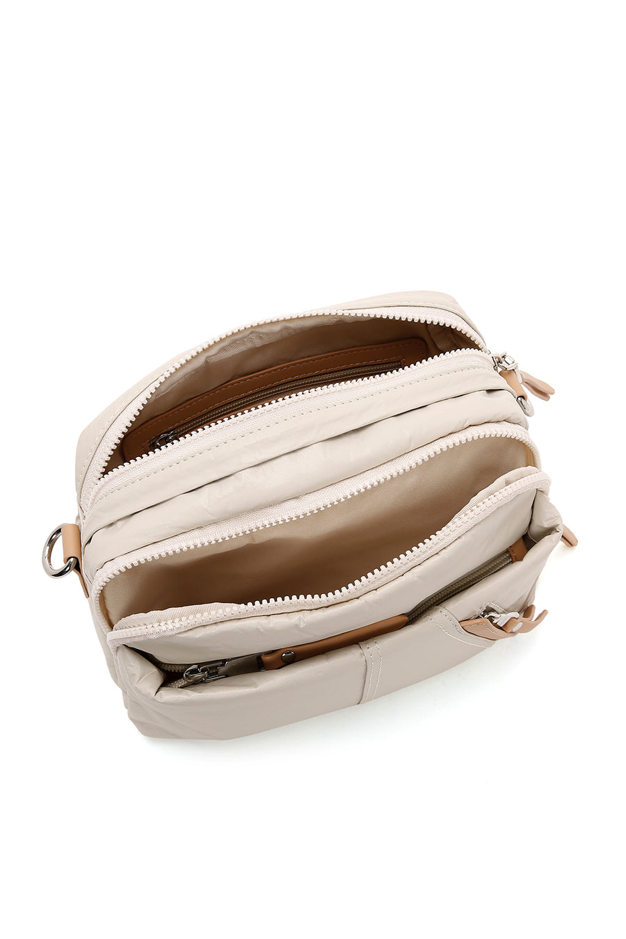 Woman Cream Crossbody Bag