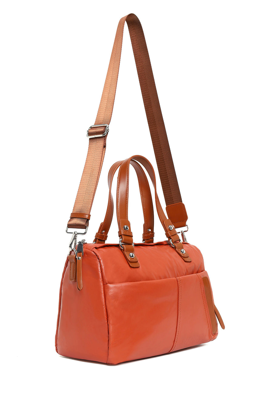 Women's Orange Long Strap Shoulder Bag