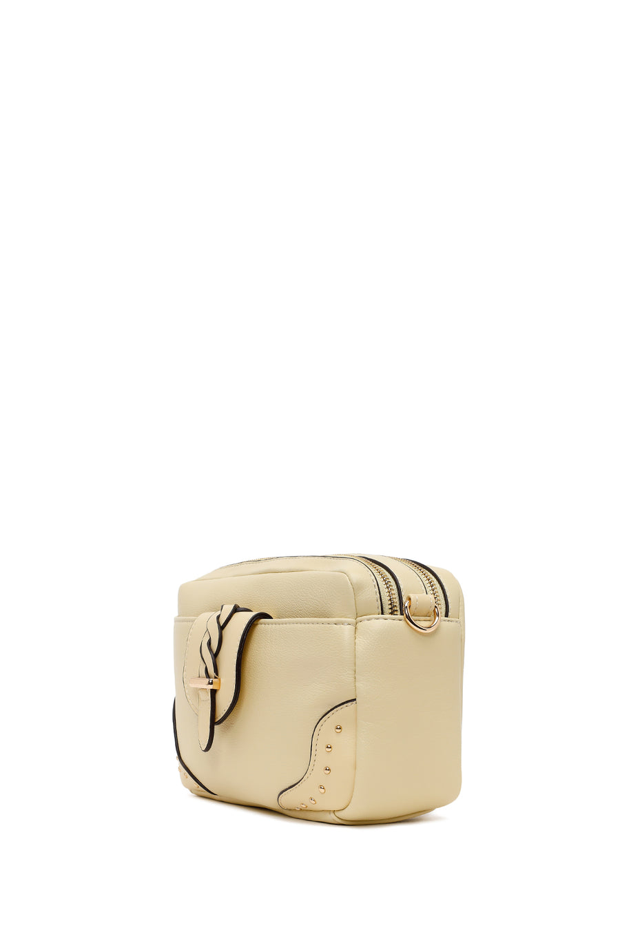 Woman Yellow Long-Strap Crossbody Bag