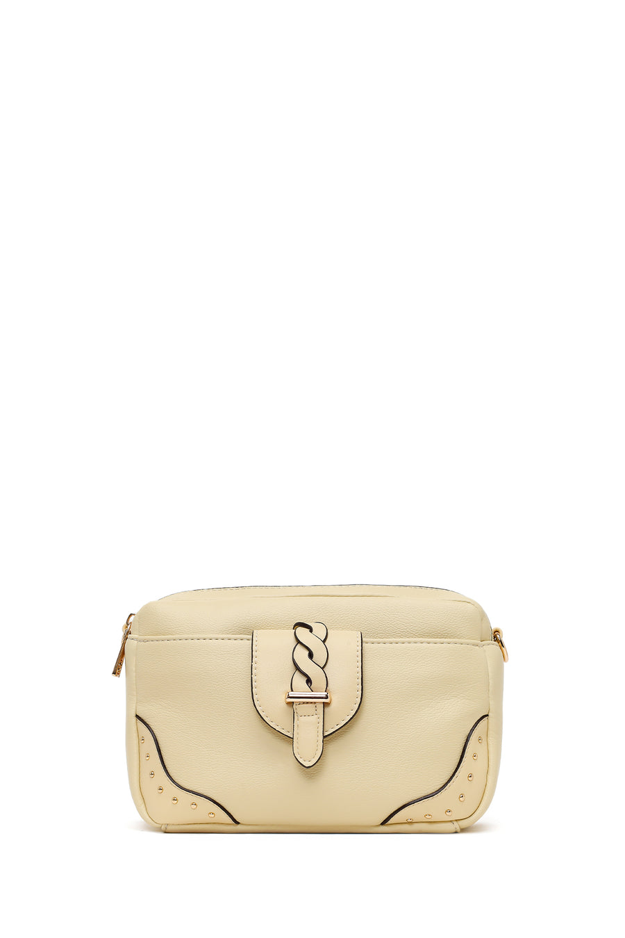 Woman Yellow Long-Strap Crossbody Bag