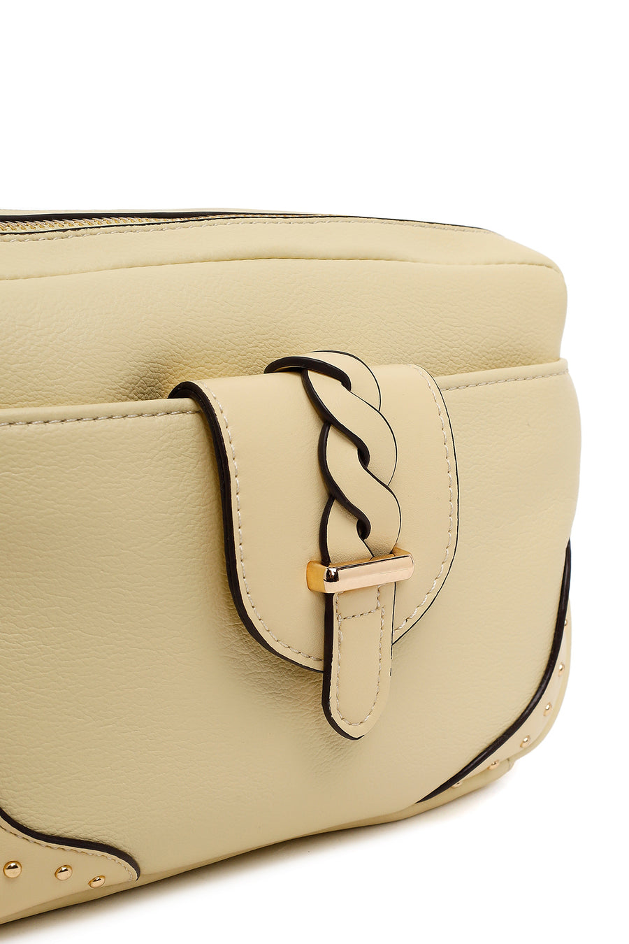 Woman Yellow Long-Strap Crossbody Bag