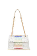 Kadın Çok Renkli Taşlı Zincir Askılı Abiye Çantası | Derimod