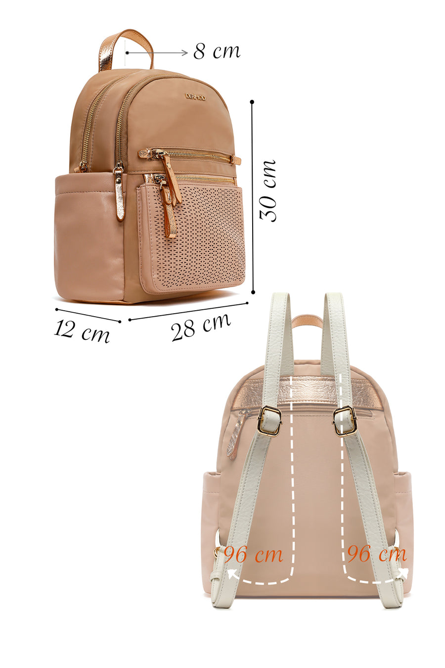Woman Pudra Patterned Casual Backpack