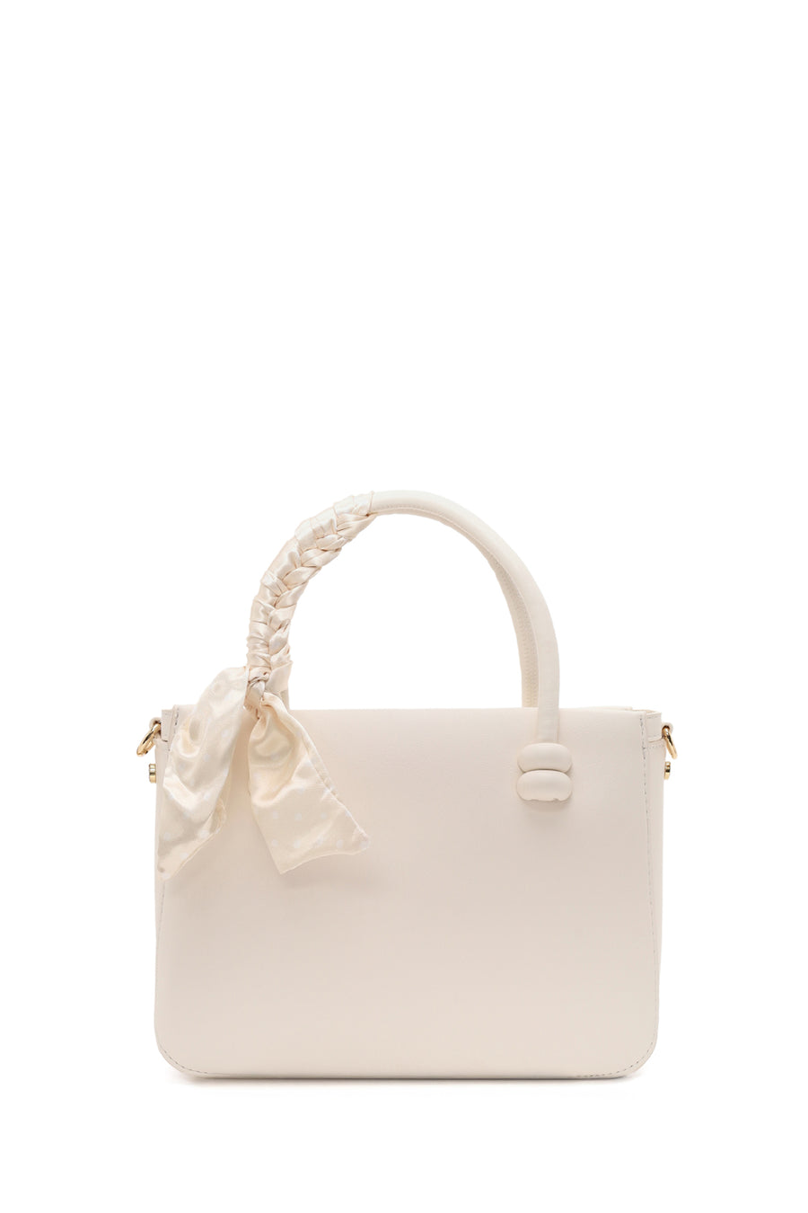 Women's White Long Strap Accessory Handbag