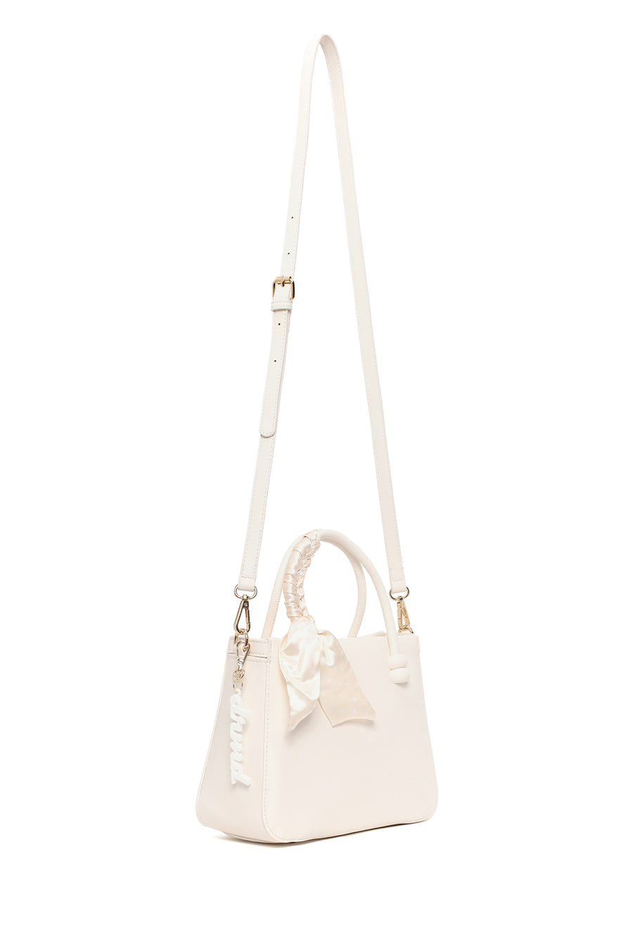 Women's White Long Strap Accessory Handbag