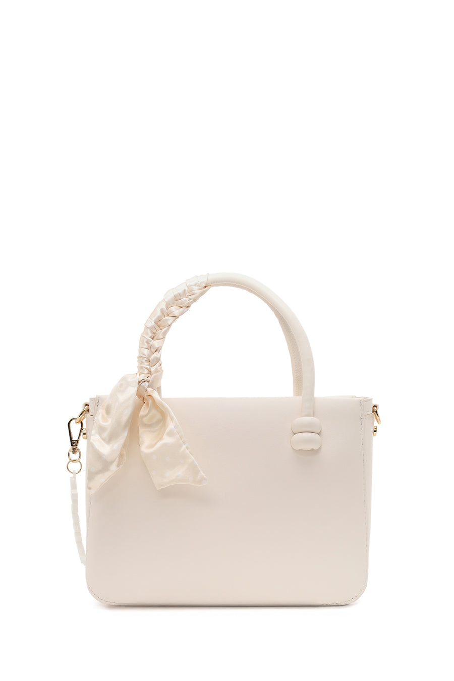 Women's White Long Strap Accessory Handbag