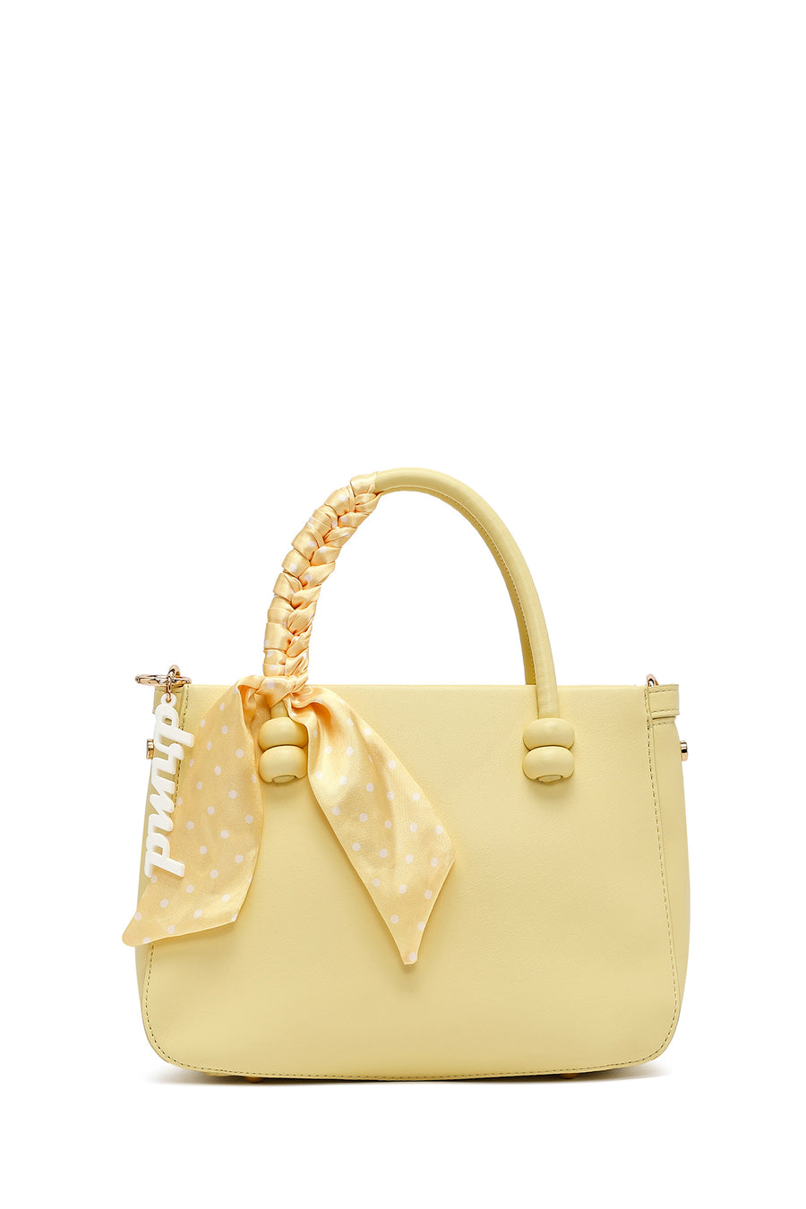 Women's Yellow Long Strap Accessory Handbag