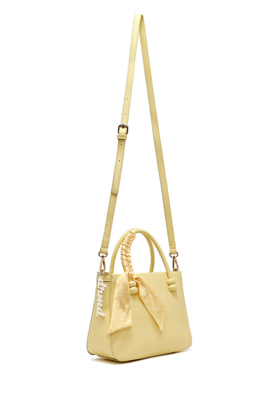 Women's Yellow Long Strap Accessory Handbag