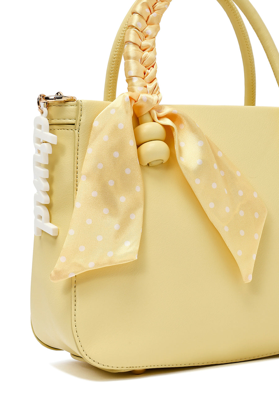 Women's Yellow Long Strap Accessory Handbag