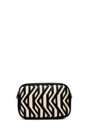 Woman Black Patterned Crossbody Bag | Derimod