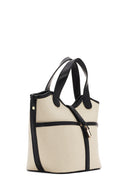 Kadın Krem Uzun Askılı Kumaş Kol Çantası | Derimod