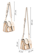 Woman White Long-Strap Straw Shoulder Bag | Derimod