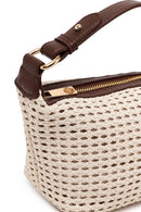 Woman Cream Mini Shoulder Bag with Long Strap | Derimod
