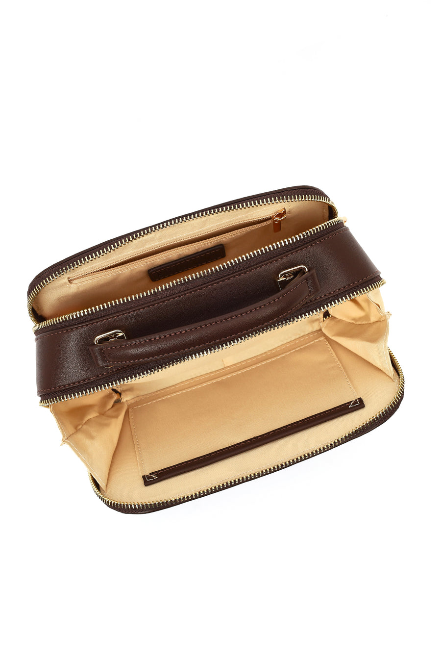 Women's Brown Braided Crossbody Bag