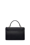 Kadın Siyah Baskılı Uzun Askılı Çapraz Çanta | Derimod