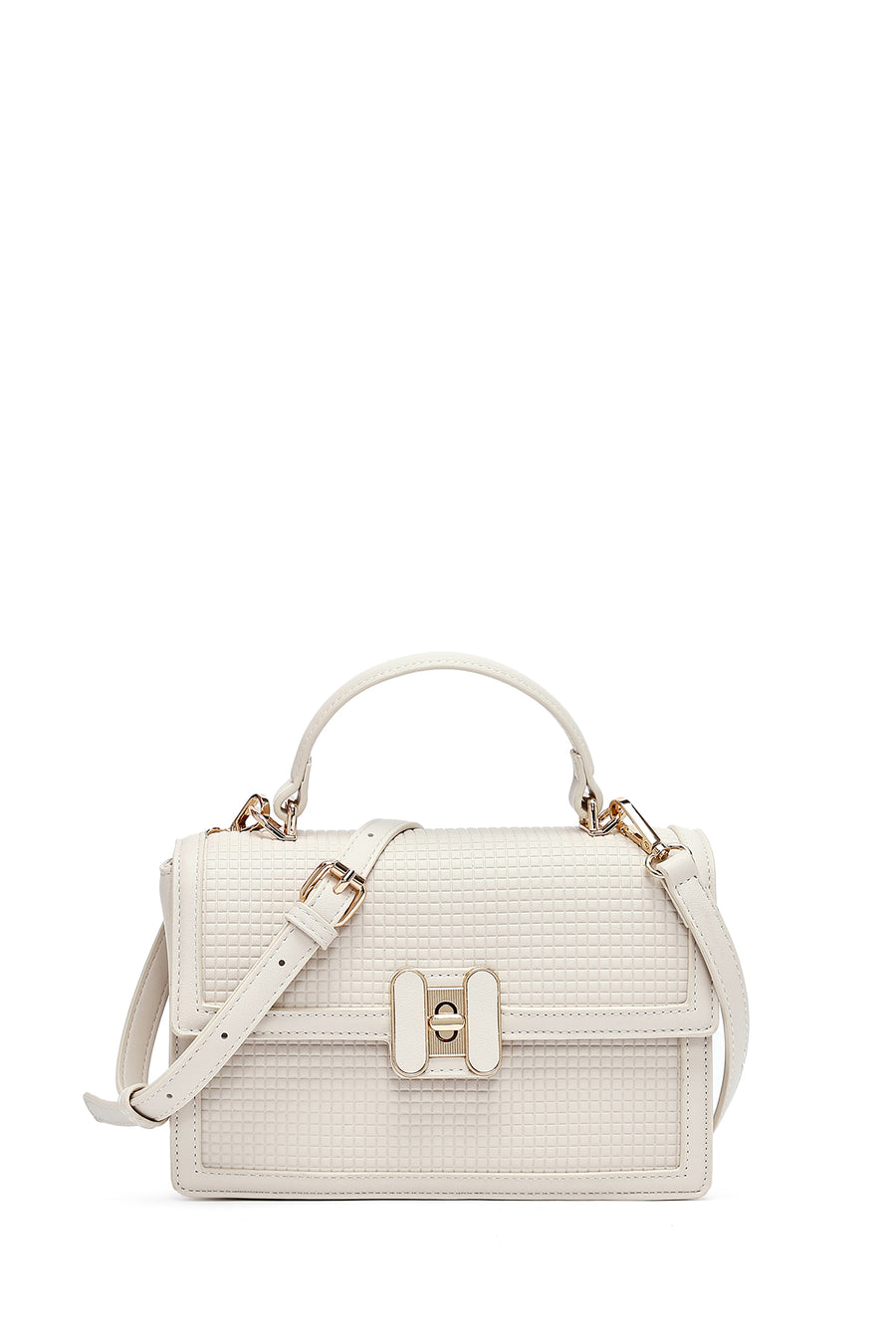Women's Cream Printed Long Strap Crossbody Bag 26SBD281918 | Derimod