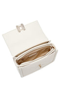 Kadın Krem Baskılı Uzun Askılı Çapraz Çanta | Derimod