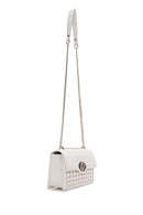 Kadın Beyaz Zincir Askılı Örgülü Çapraz Çanta | Derimod