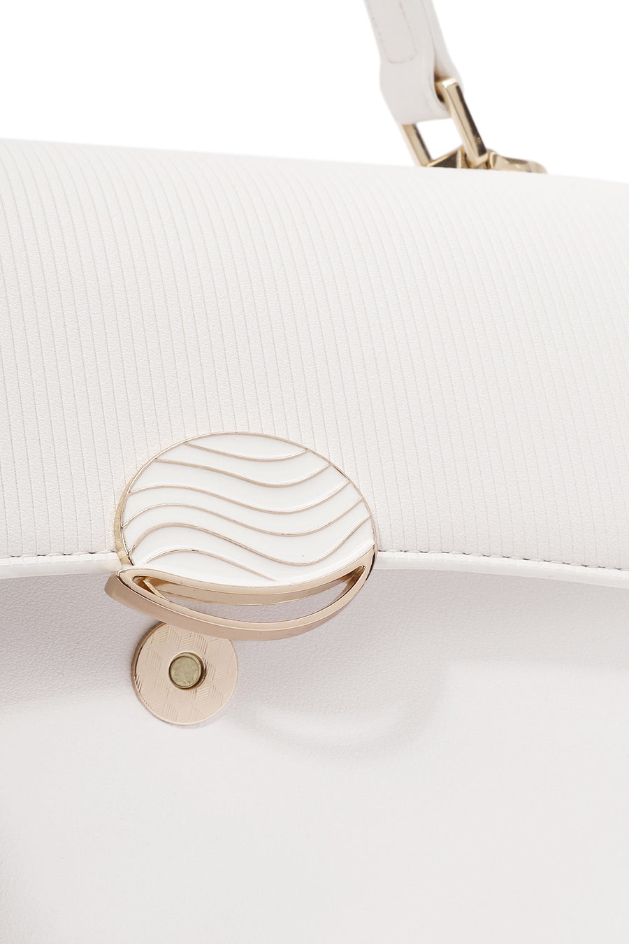 Women's Cream Long Strap Printed Crossbody Bag