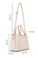 Women's Cream Long Strap Classic Handbag | Derimod