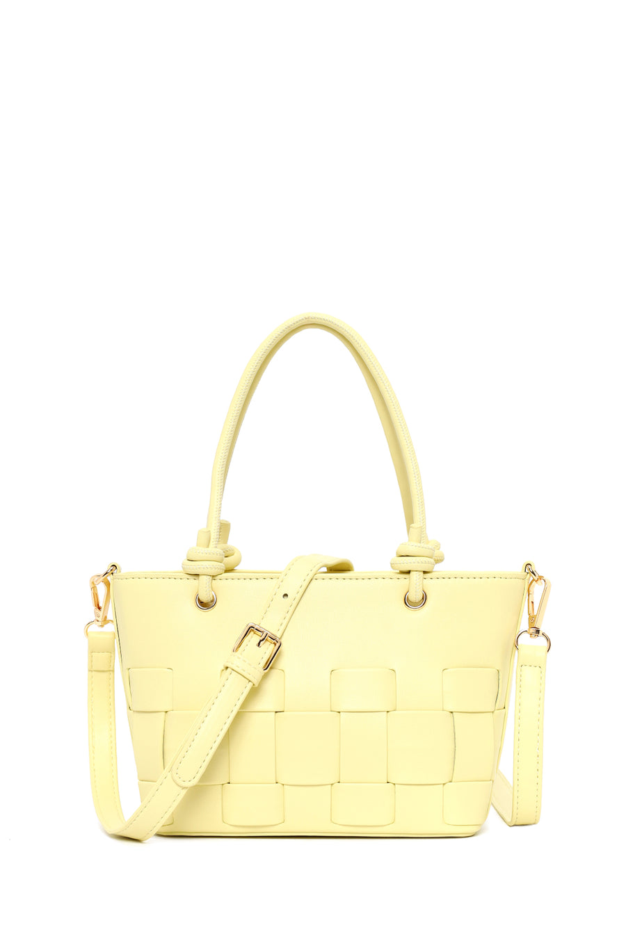 Woman Yellow Long-Strap Knit Mini Shoulder Bag 26SBD292929 | Derimod