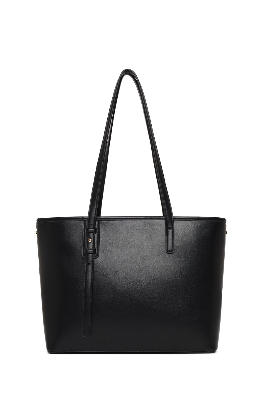 Woman Black Long-Strap Braided Shoulder Bag