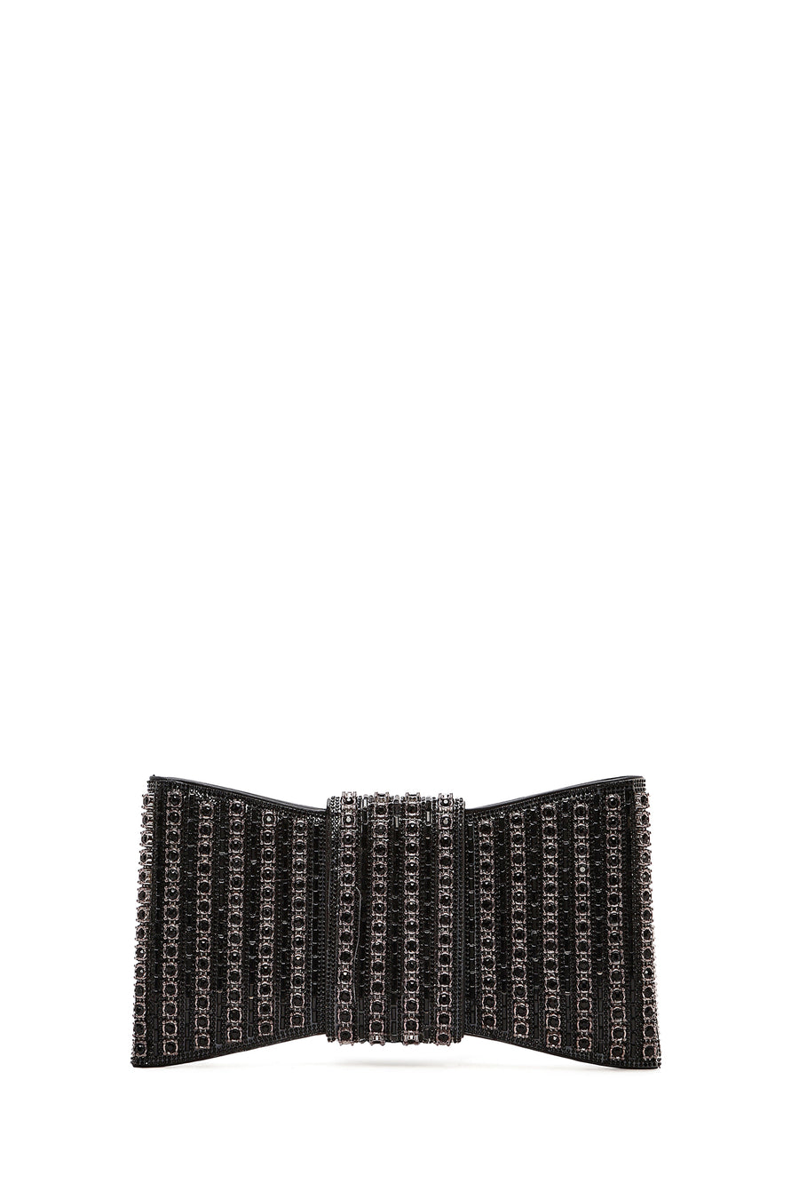 Women's Black Long Strap Embellished Mini Box Dress Bag