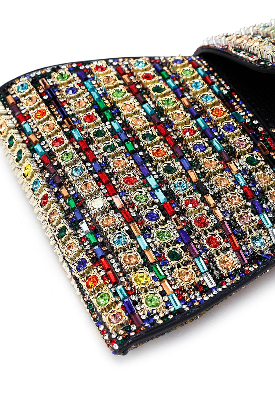 Women's Colorful Long Strap Embellished Mini Box Dress Bag