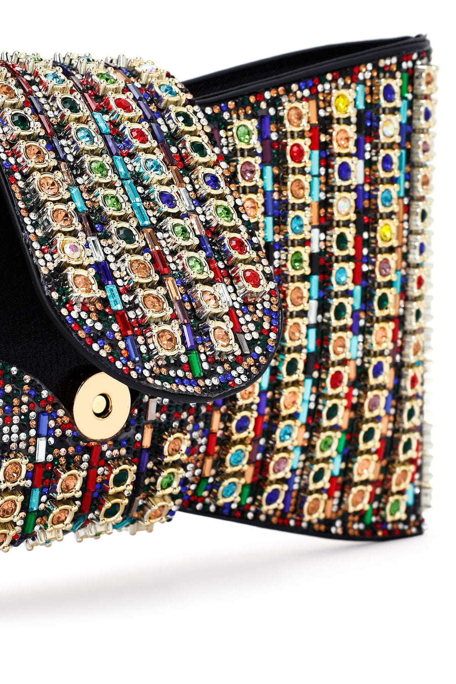 Women's Colorful Long Strap Embellished Mini Box Dress Bag