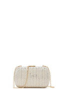 Kadın Altın Zincir Askılı Taşlı Mini Kutu Abiye Çantası | Derimod