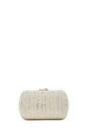 Kadın Altın Zincir Askılı Taşlı Mini Kutu Abiye Çantası | Derimod