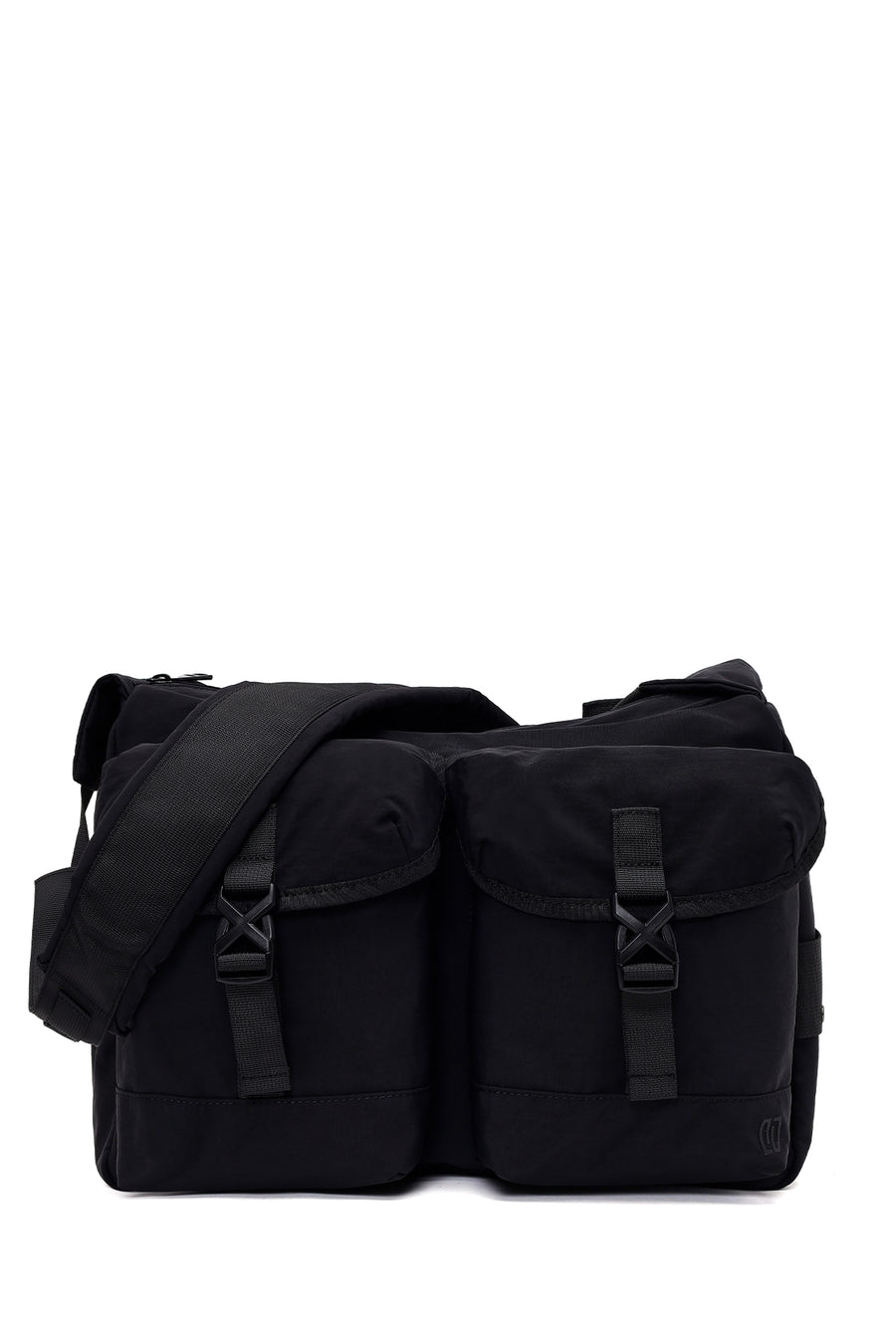 Male Black Fabric Messenger Bag 26SBD30146F | Derimod