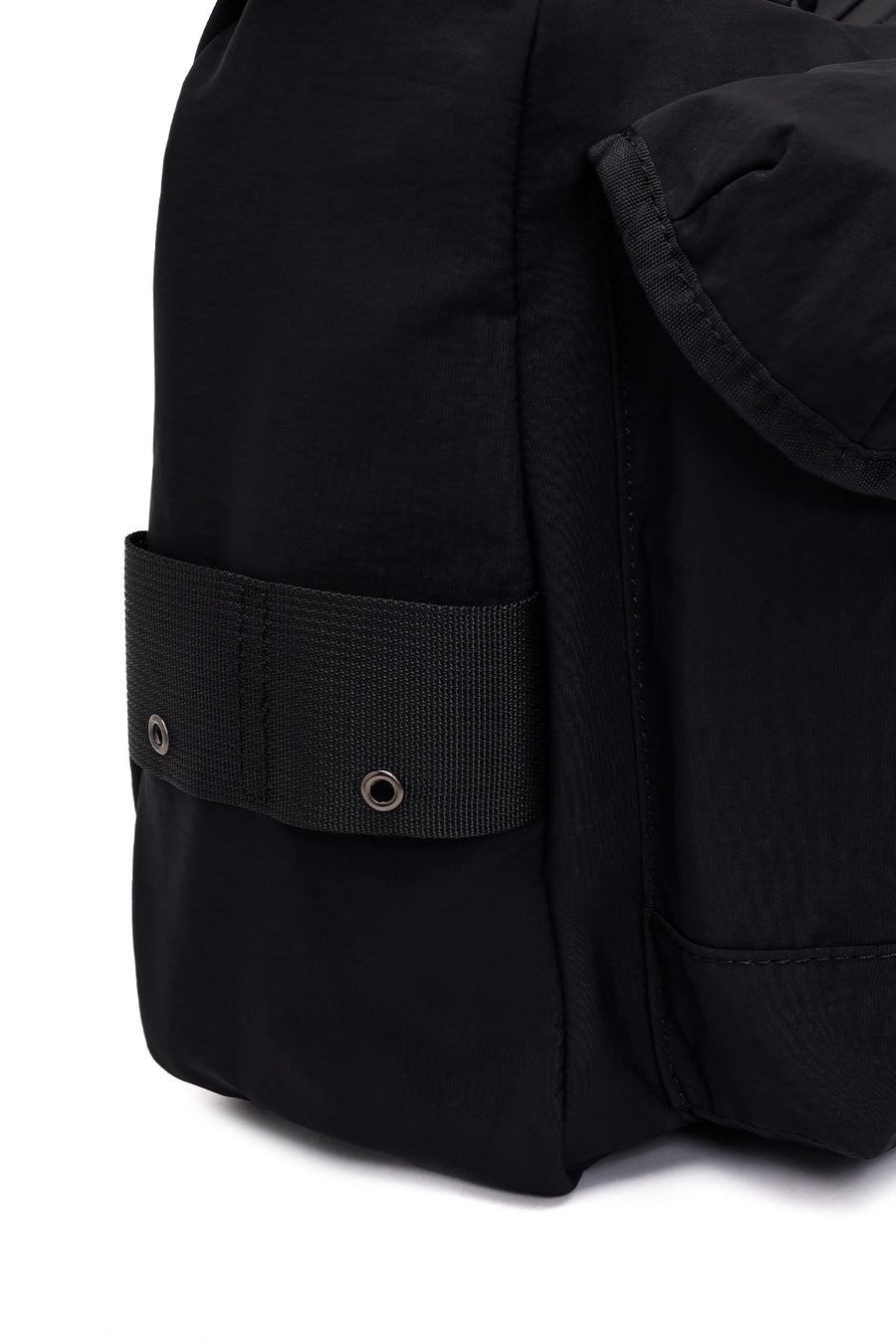 Male Black Fabric Messenger Bag