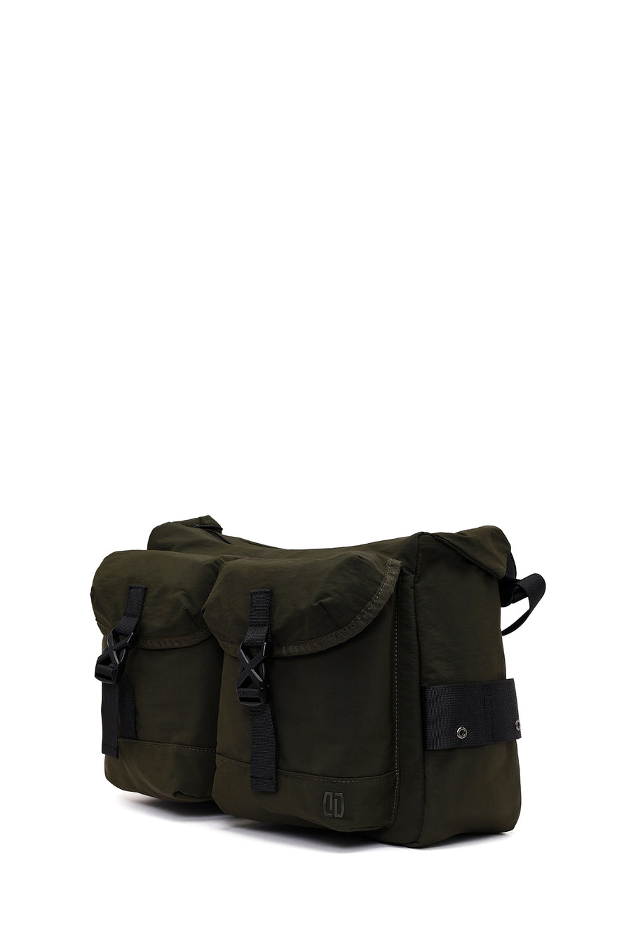 Male Khaki Fabric Messenger Bag