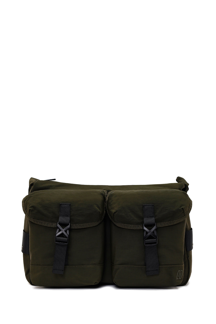 Male Khaki Fabric Messenger Bag
