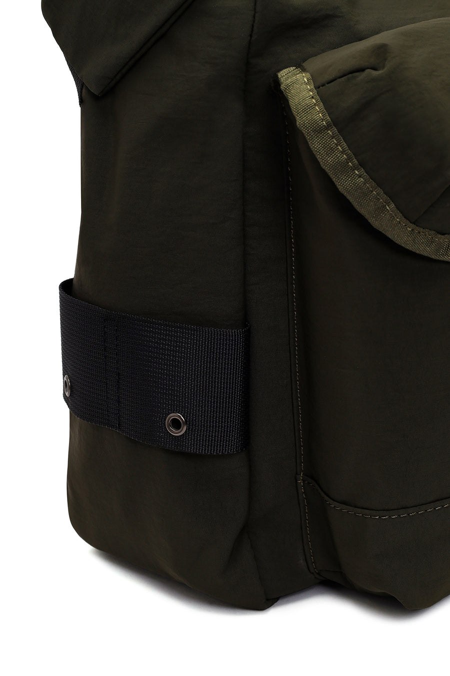 Male Khaki Fabric Messenger Bag