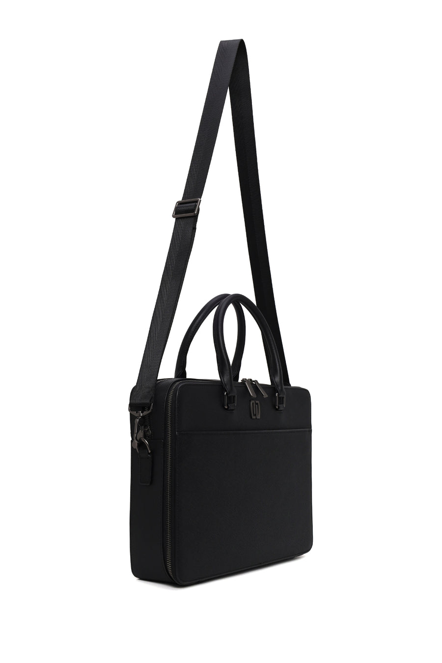 Male Black Long-Strap Briefcase