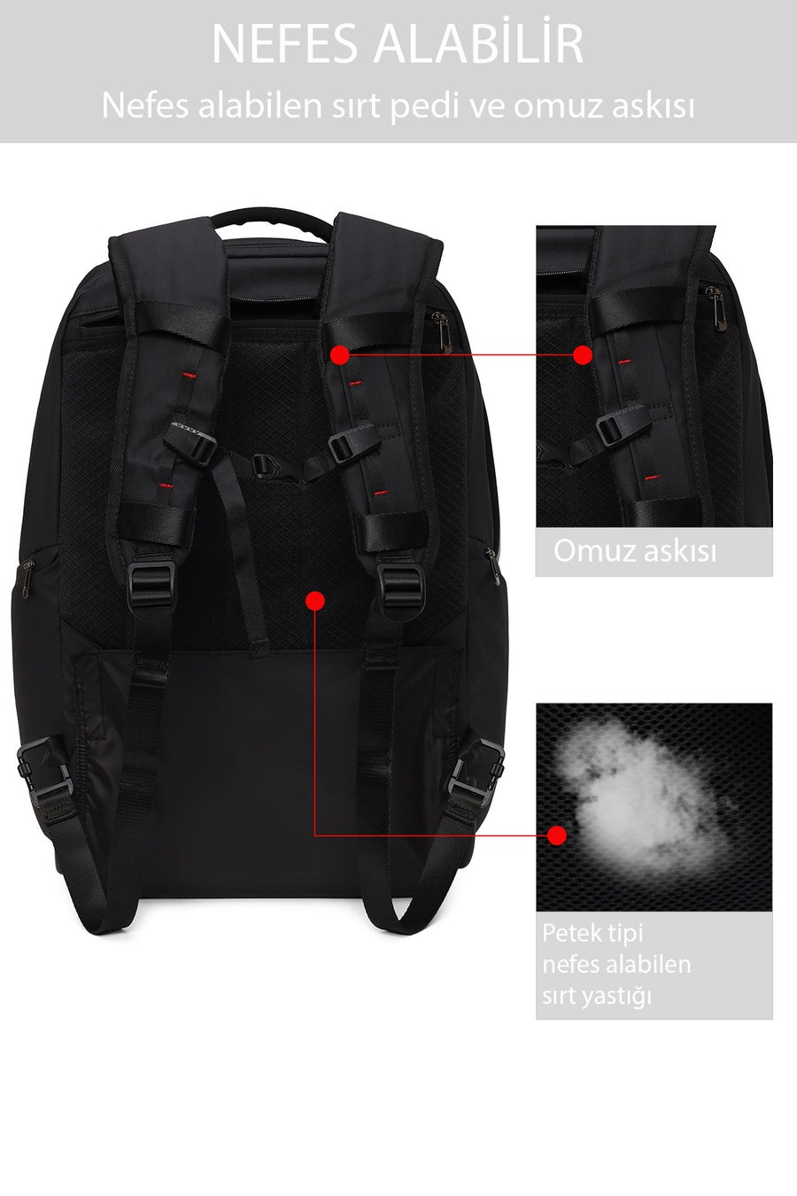 D-Pack Erkek Siyah Kumaş Mini Valiz