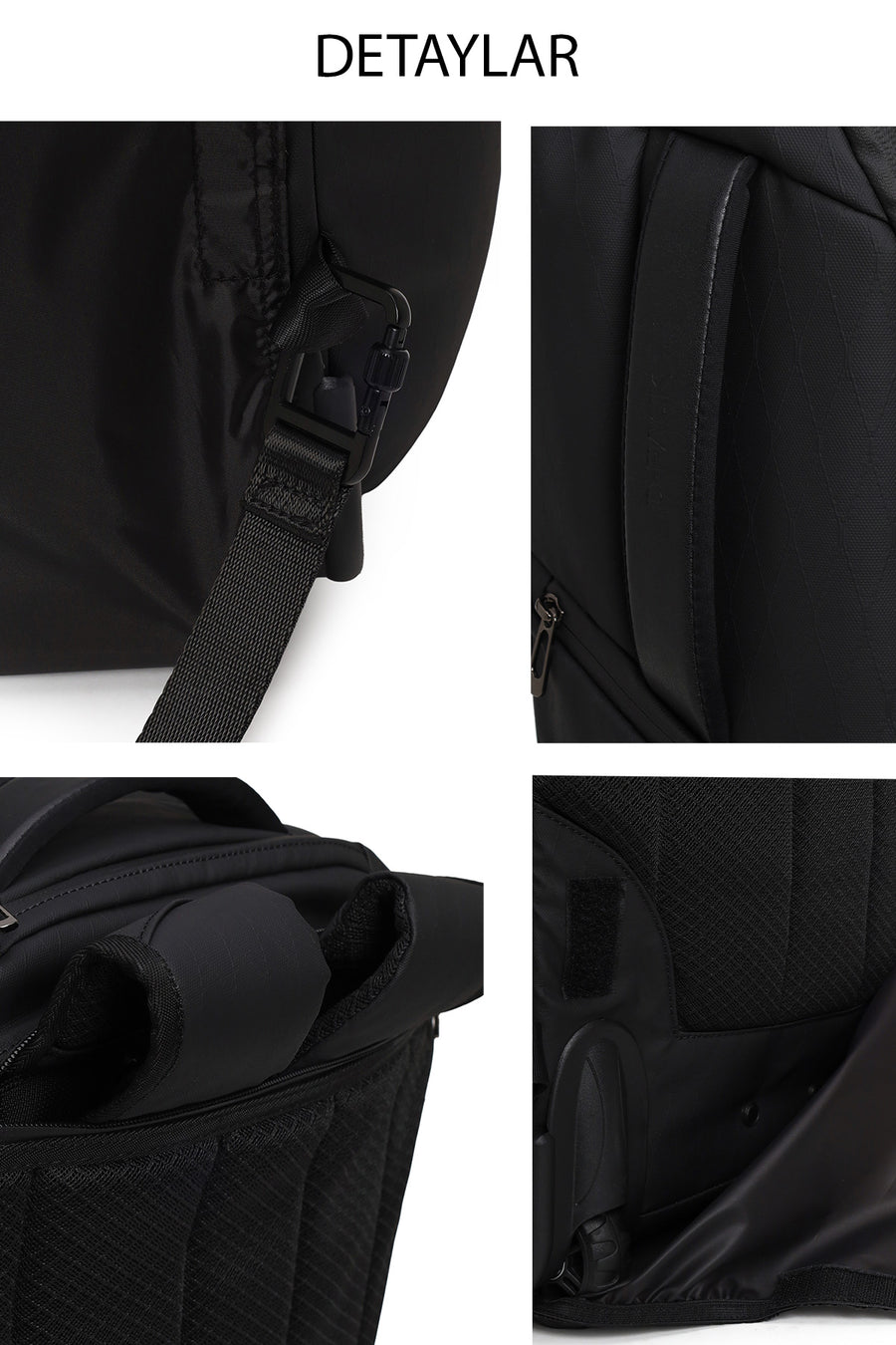 D-Pack Erkek Siyah Kumaş Mini Valiz