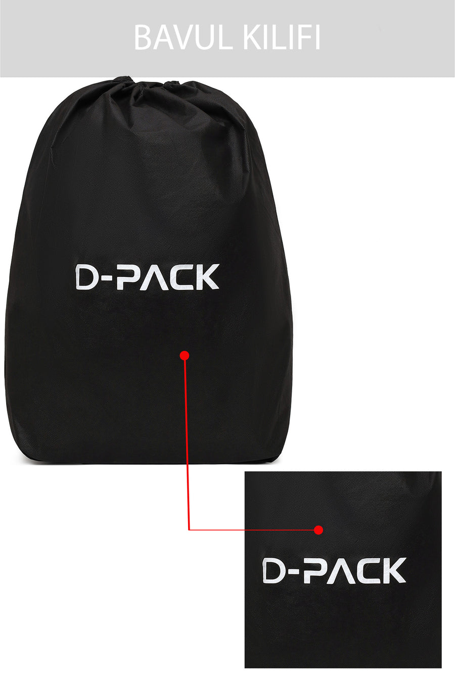 D-Pack Erkek Siyah Kumaş Mini Valiz