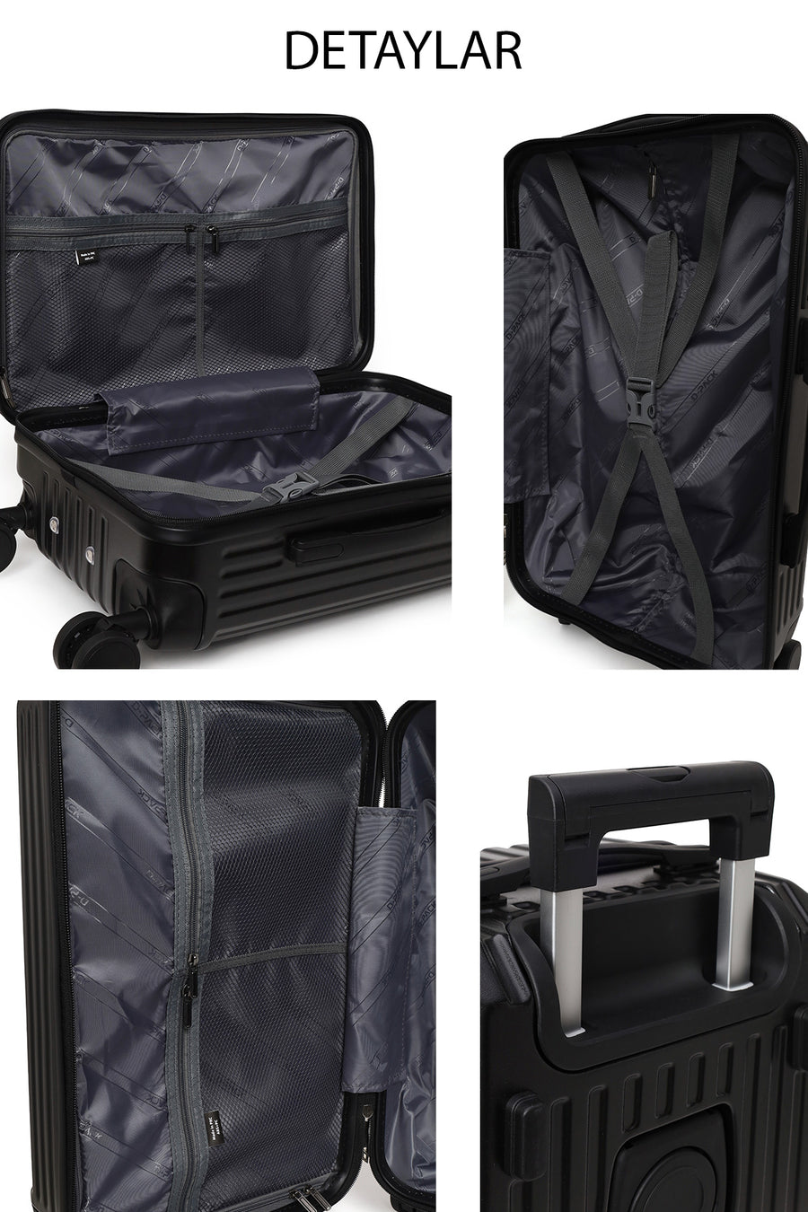 D-Pack Unisex Siyah Mini Kabin Boy Valiz