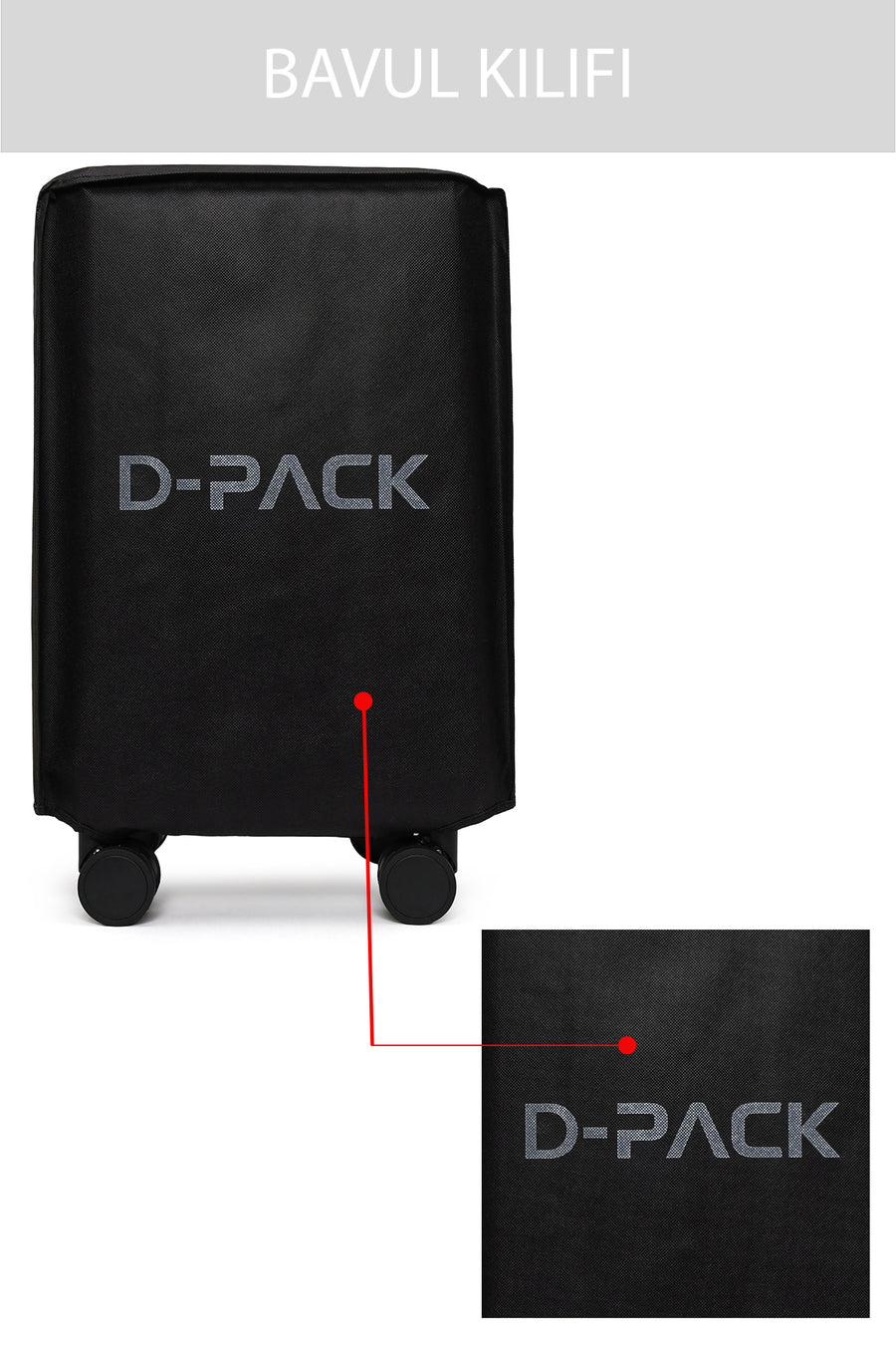 D-Pack Unisex Siyah Mini Kabin Boy Valiz