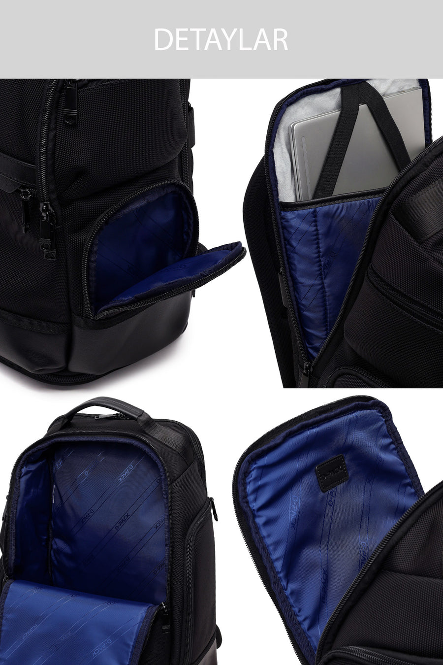 D-Pack Unisex Siyah Sırt Çantası