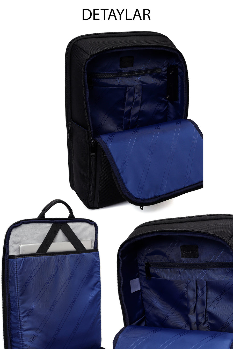 D-Pack Unisex Siyah Sırt Çantası