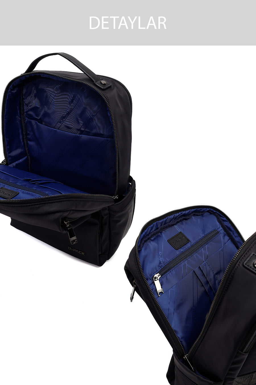 D-Pack Unisex Siyah Sırt Çantası