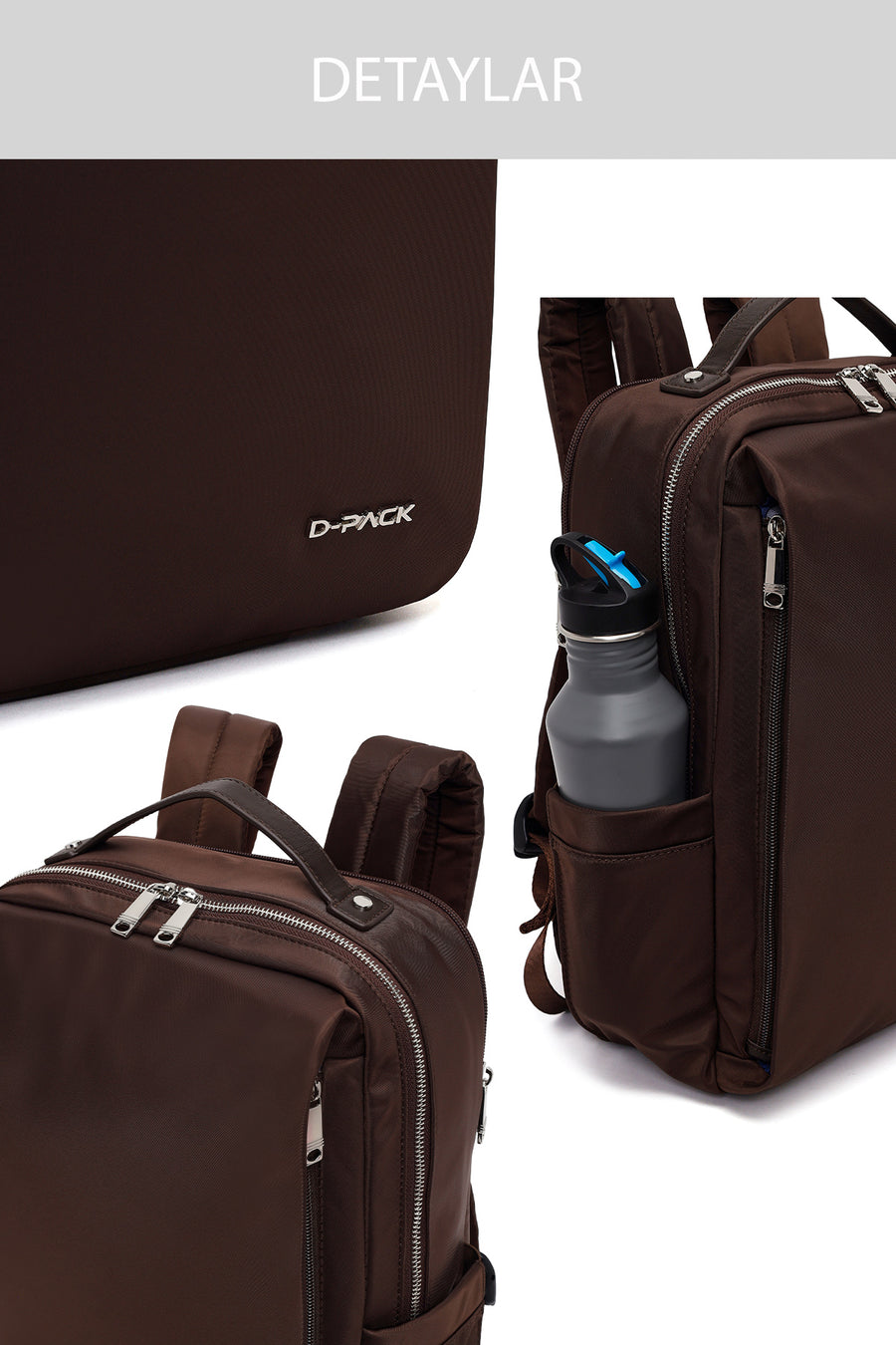 D-Pack Unisex Kahverengi Sırt Çantası